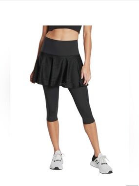 Athleta Black Skirted Leggings